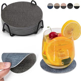 Set 4 Posavasos Reversibles Ecocuero