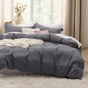 Funda Plumon Gris Microfibra