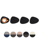 Set 4 Posavasos Reversibles Curvos Texturizados