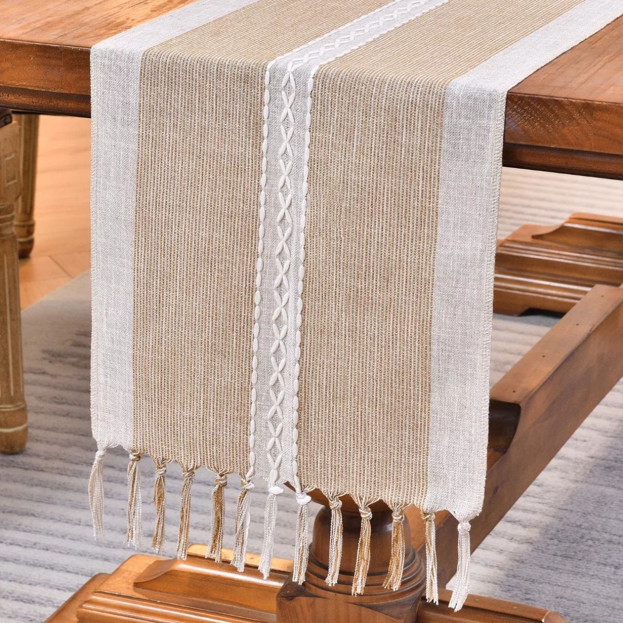Caminos De Mesa Rustico Lino