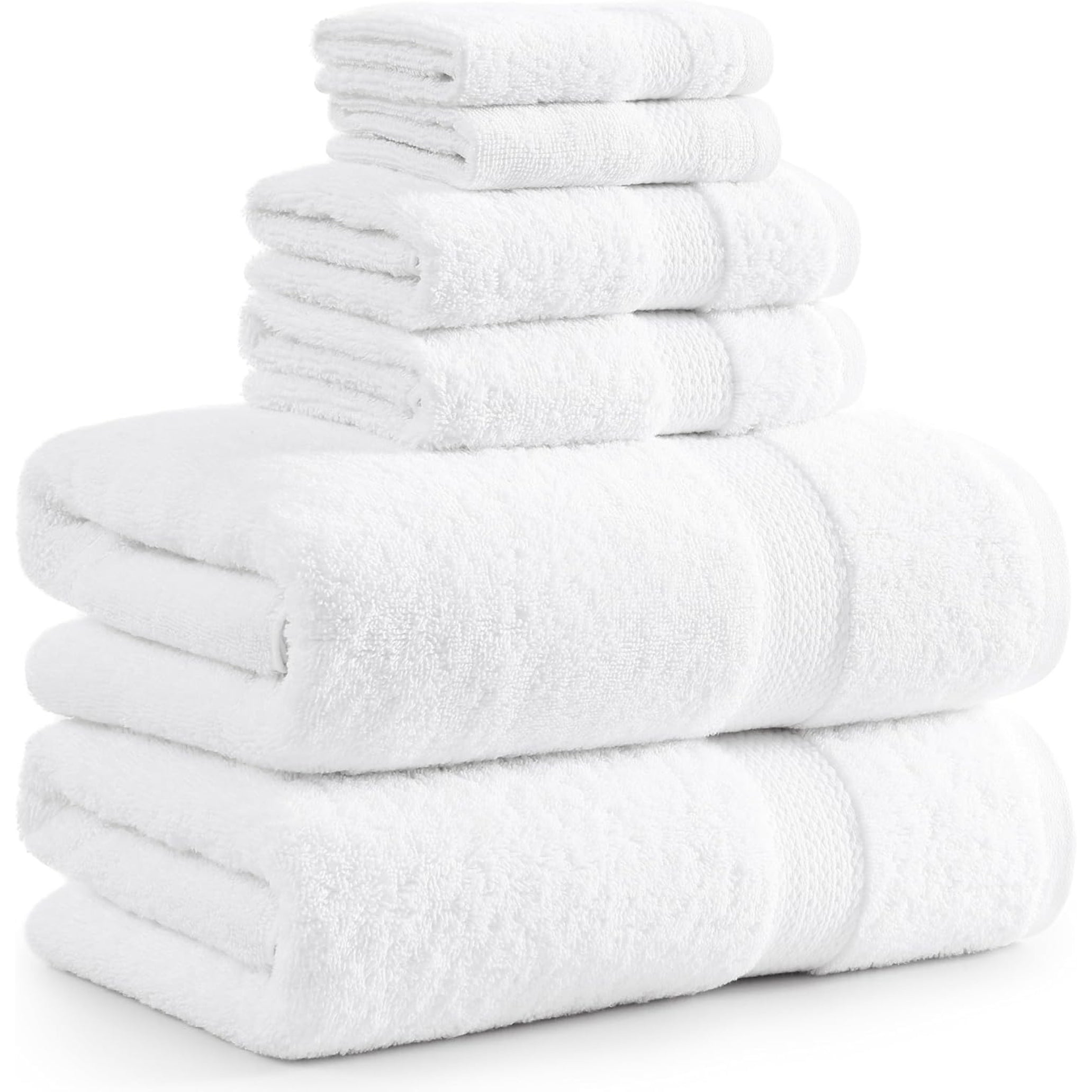 Set De 6 Toallas De Baño Algodon