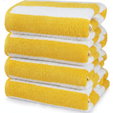 Set De 4 Toallas De Playa Algodon