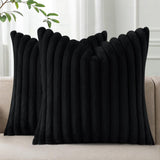 Juego De 2 Fundas Cojín Rayada