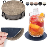 Set 4 Posavasos Reversibles Ecocuero