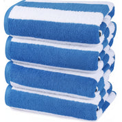 Set De 4 Toallas De Playa Algodon