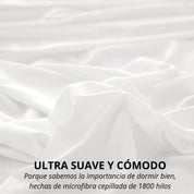 Funda Plumon Blanca Microfibra