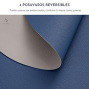 Set 4 Posavasos Reversibles Curvos