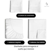 Juego De Sabanas Microfibra 1800 Hilos