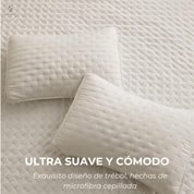 Cubrecama Trebol Beige Avellana