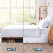 Faldon De Cama Blanco