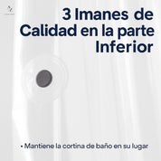 Forro Cortina Baño Ducha Con Iman