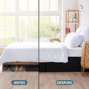 Faldon De Cama Negro