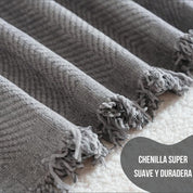 Funda De Sillon Chenilla 2 Cuerpos