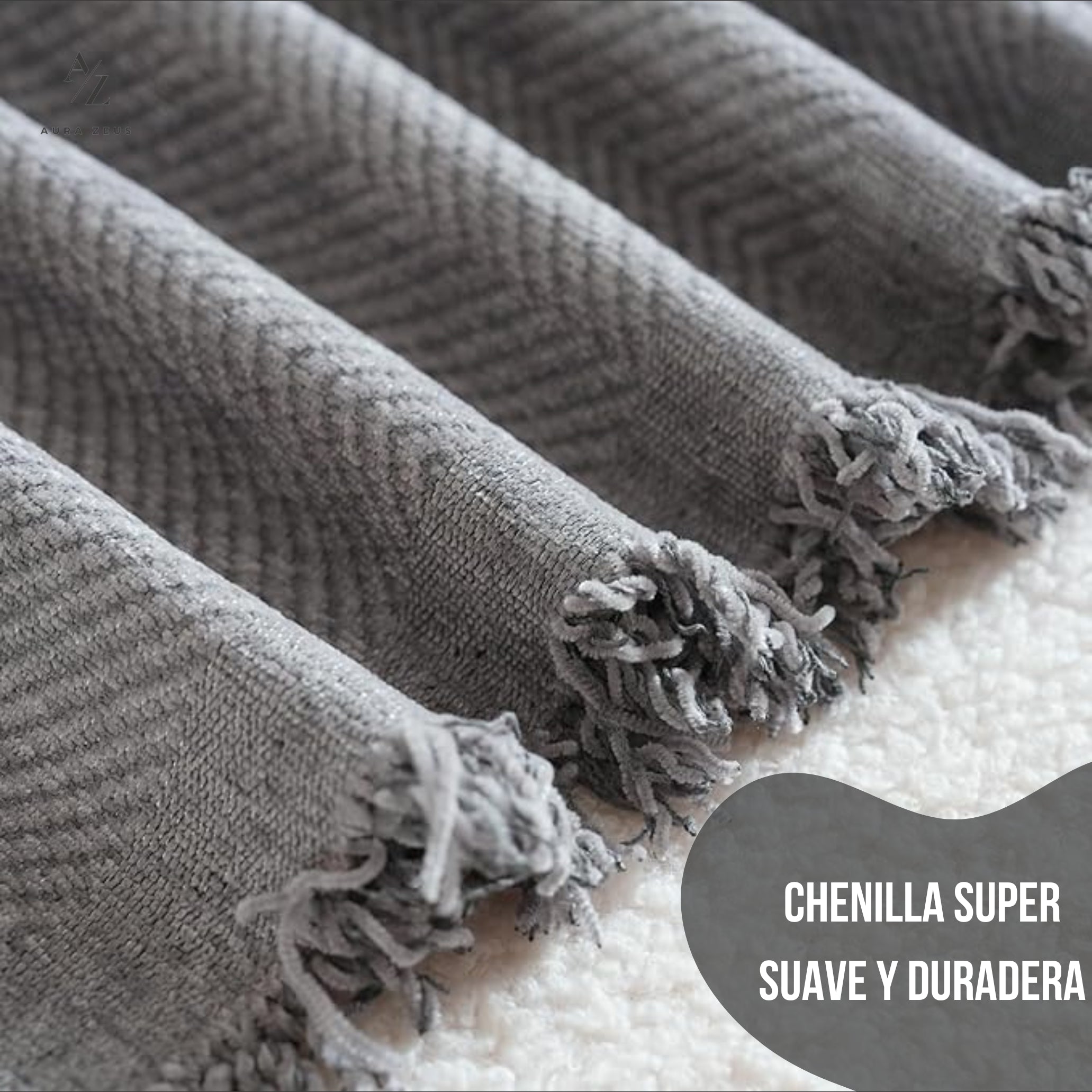 Funda De Sillon Chenilla 2 Cuerpos