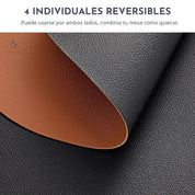 Set 4 Individuales Reversibles Curvo Liso