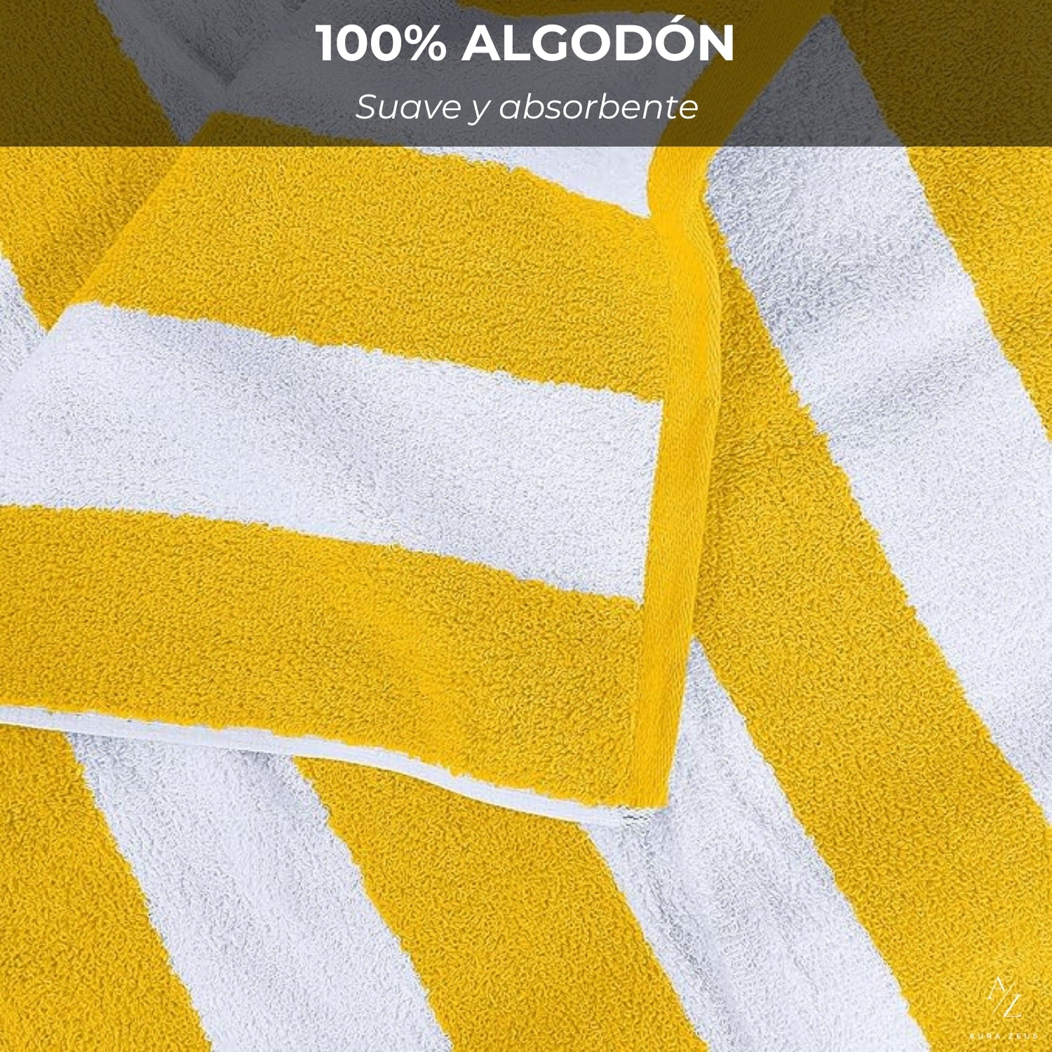 Set De 4 Toallas De Playa Algodon