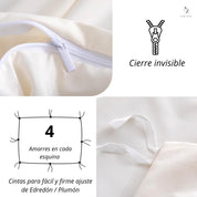 Funda Plumon Blanca Microfibra