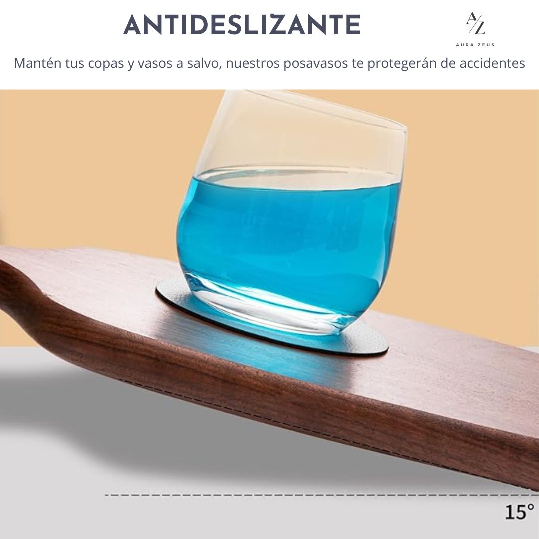 Set 4 Posavasos Reversibles Lisos