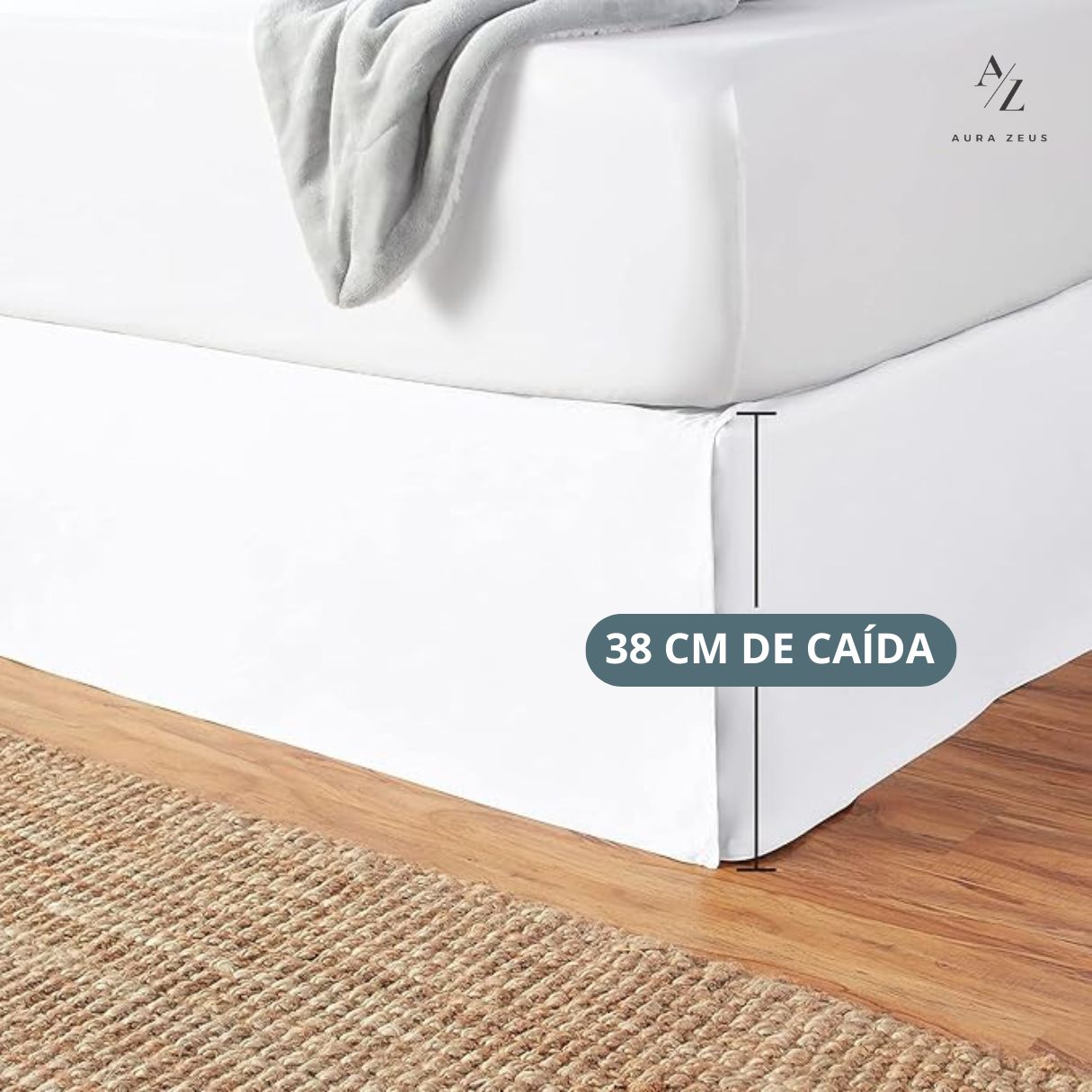 Faldon De Cama Blanco