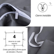 Juego Funda Plumon + Sabana Bajera + Funda Almohada