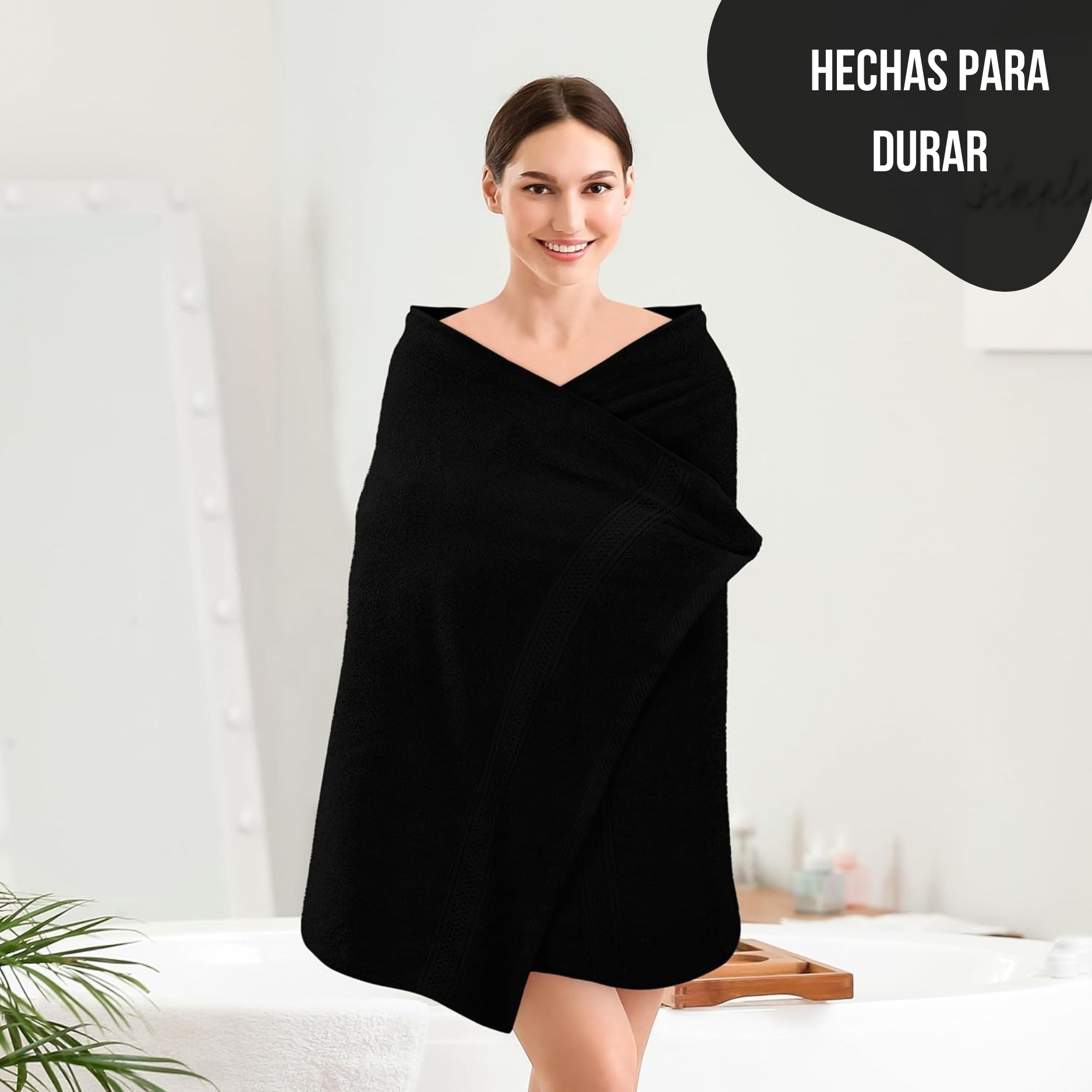 Juego De 4 Toallas De Cuerpo 140 x 70 Cm