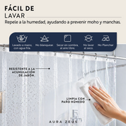 Forro Cortina Baño Ducha Con Iman