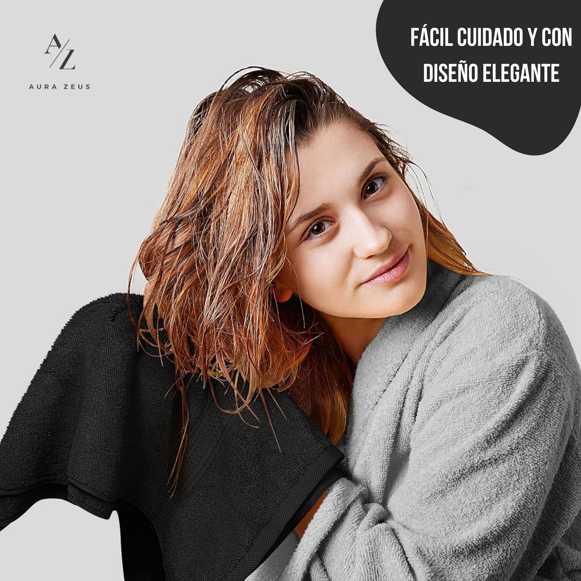 Set De 4 Toallas De Baño Algodon