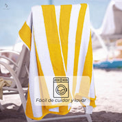 Set De 4 Toallas De Playa Algodon