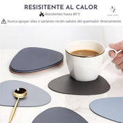 Set 4 Posavasos Reversibles Curvos