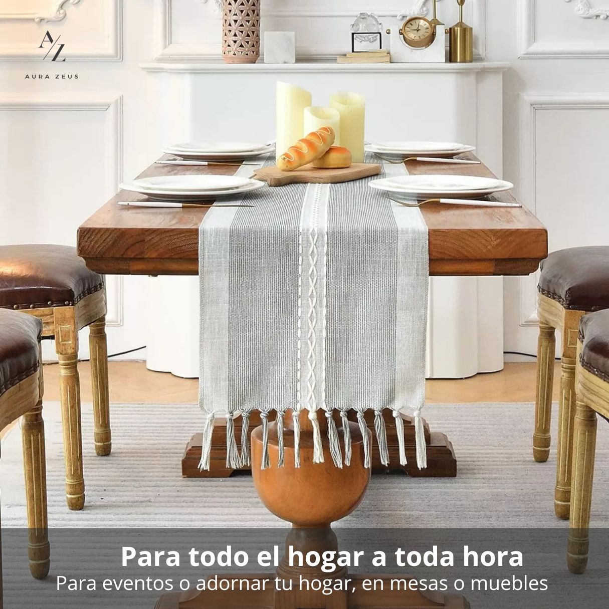 Caminos De Mesa Rustico Lino