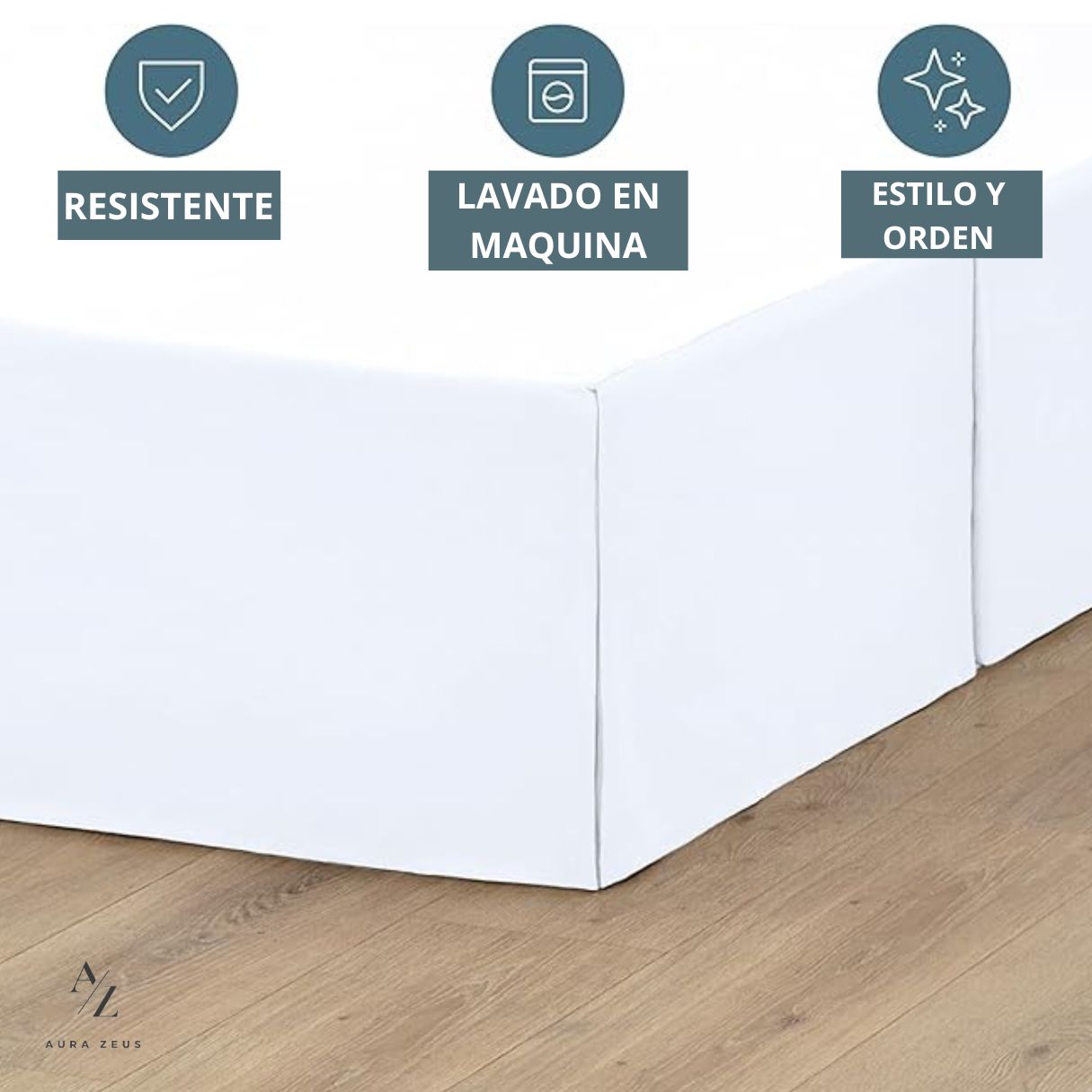 Faldon De Cama Blanco