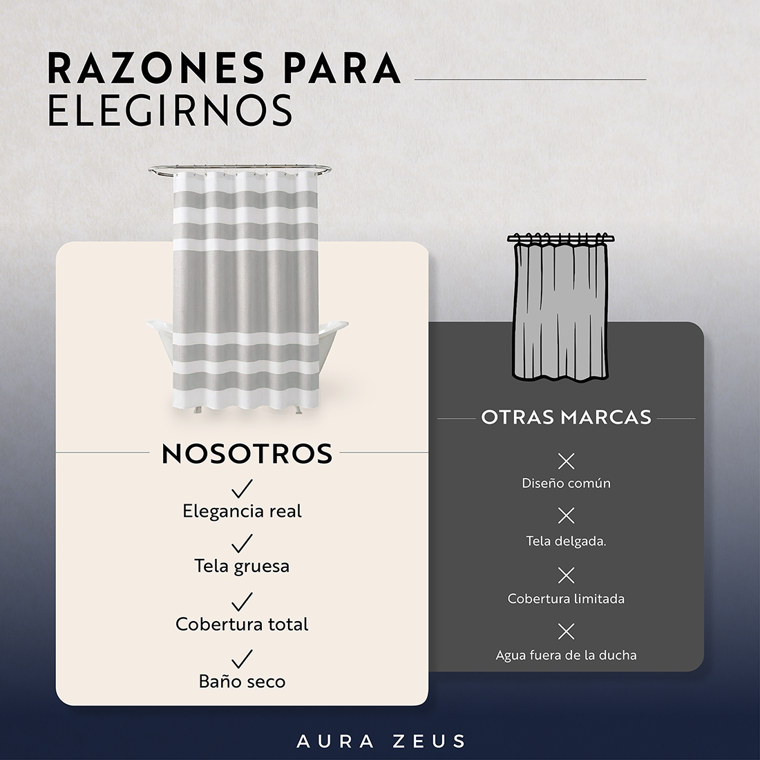 Cortina De Baño Zebra