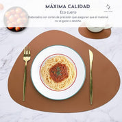 Set 4 Individuales Reversibles Curvo Liso
