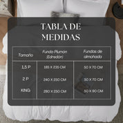 Funda Plumon Blanca Microfibra