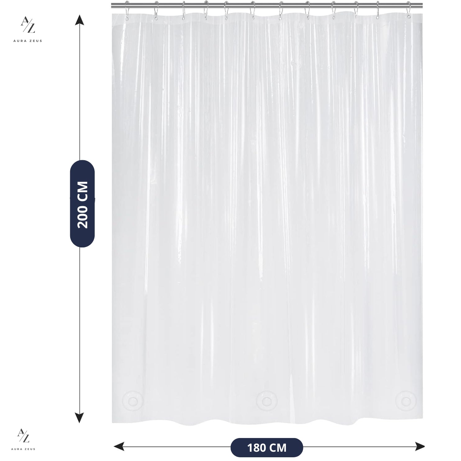 Forro Cortina Baño Ducha Con Iman