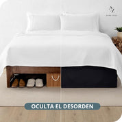 Faldon De Cama Negro