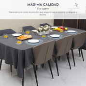 Set 4 Individuales Ovalados Reversibles Ecocuero