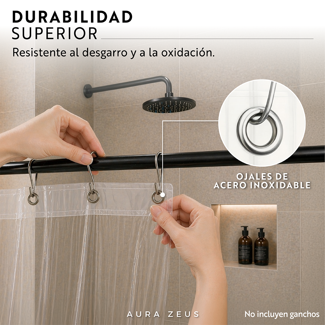Forro Cortina Baño Ducha Con Iman