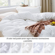 Funda Plumon Blanca Microfibra
