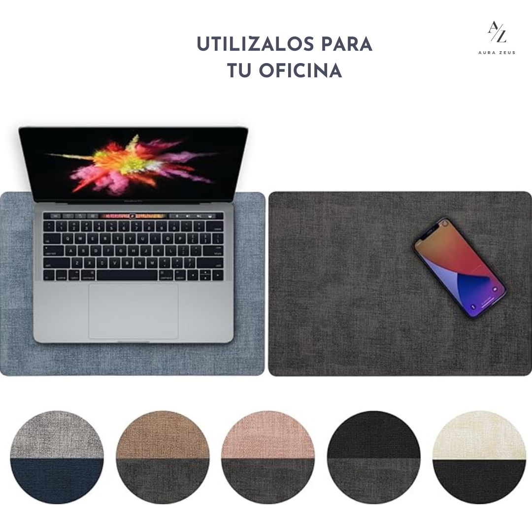 Set 4 Individuales Ovalados Reversibles Ecocuero
