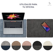 Set 4 Individuales Ovalados Reversibles Ecocuero