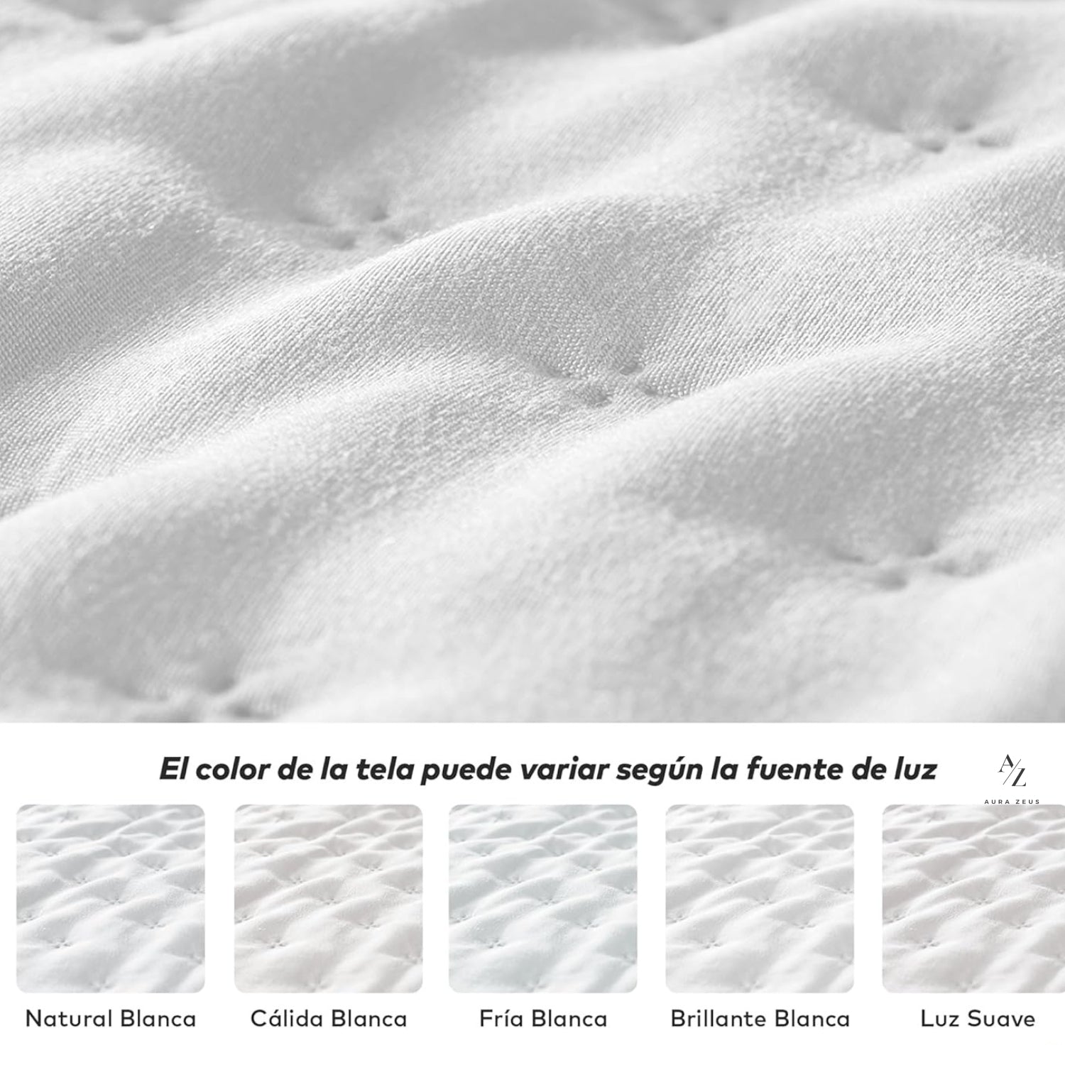 Cubrecama Trebol Blanco Perla