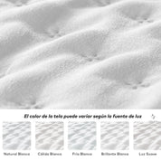 Cubrecama Trebol Blanco Perla