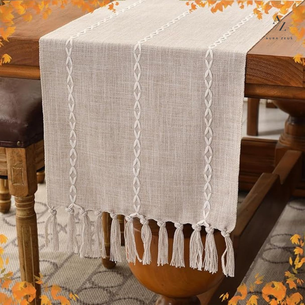 Caminos De Mesa Trenzado Lino