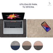 Set 4 Individuales Rectangulares Reversibles Ecocuero