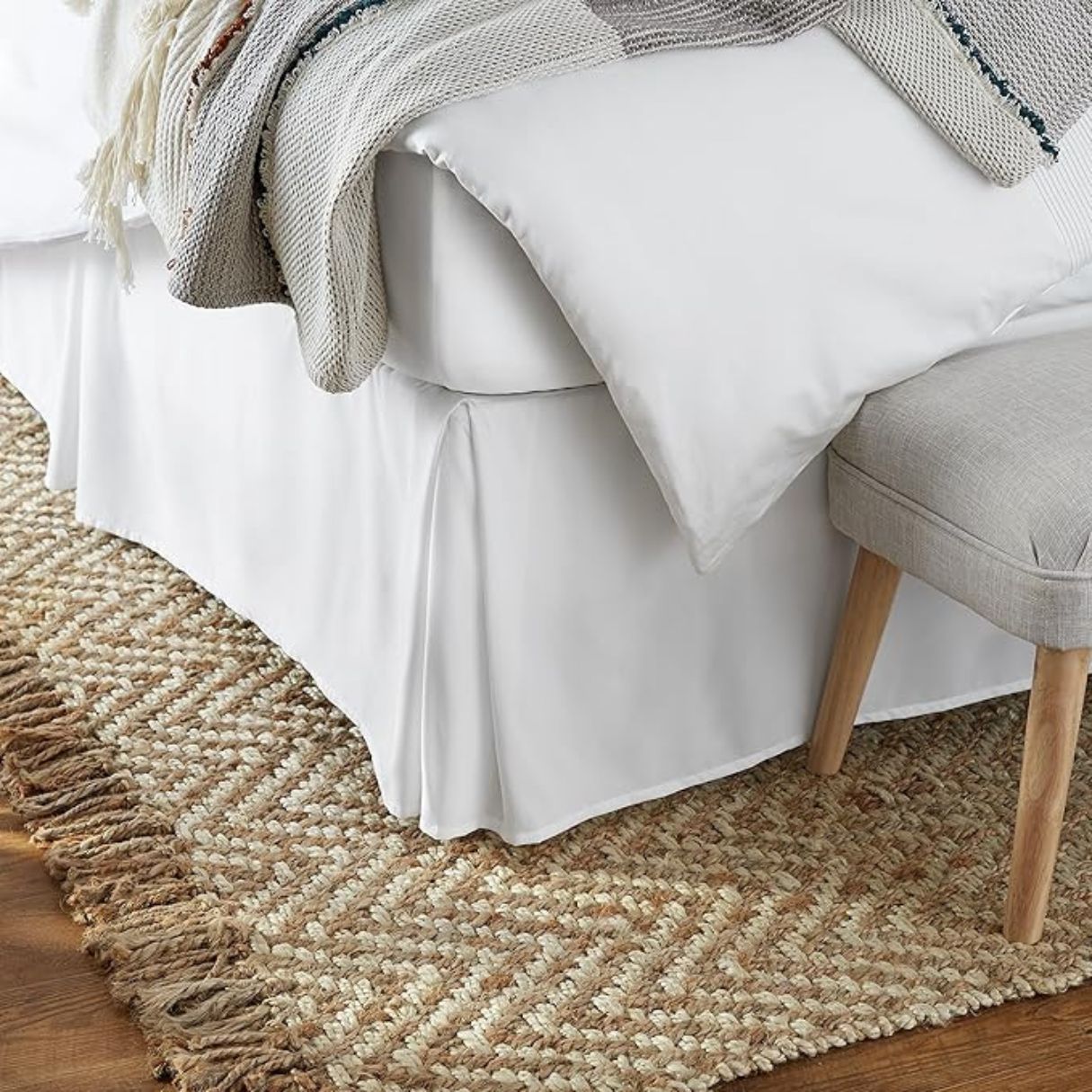 Faldon De Cama Blanco