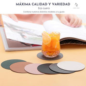 Set 4 Posavasos Reversibles Lisos