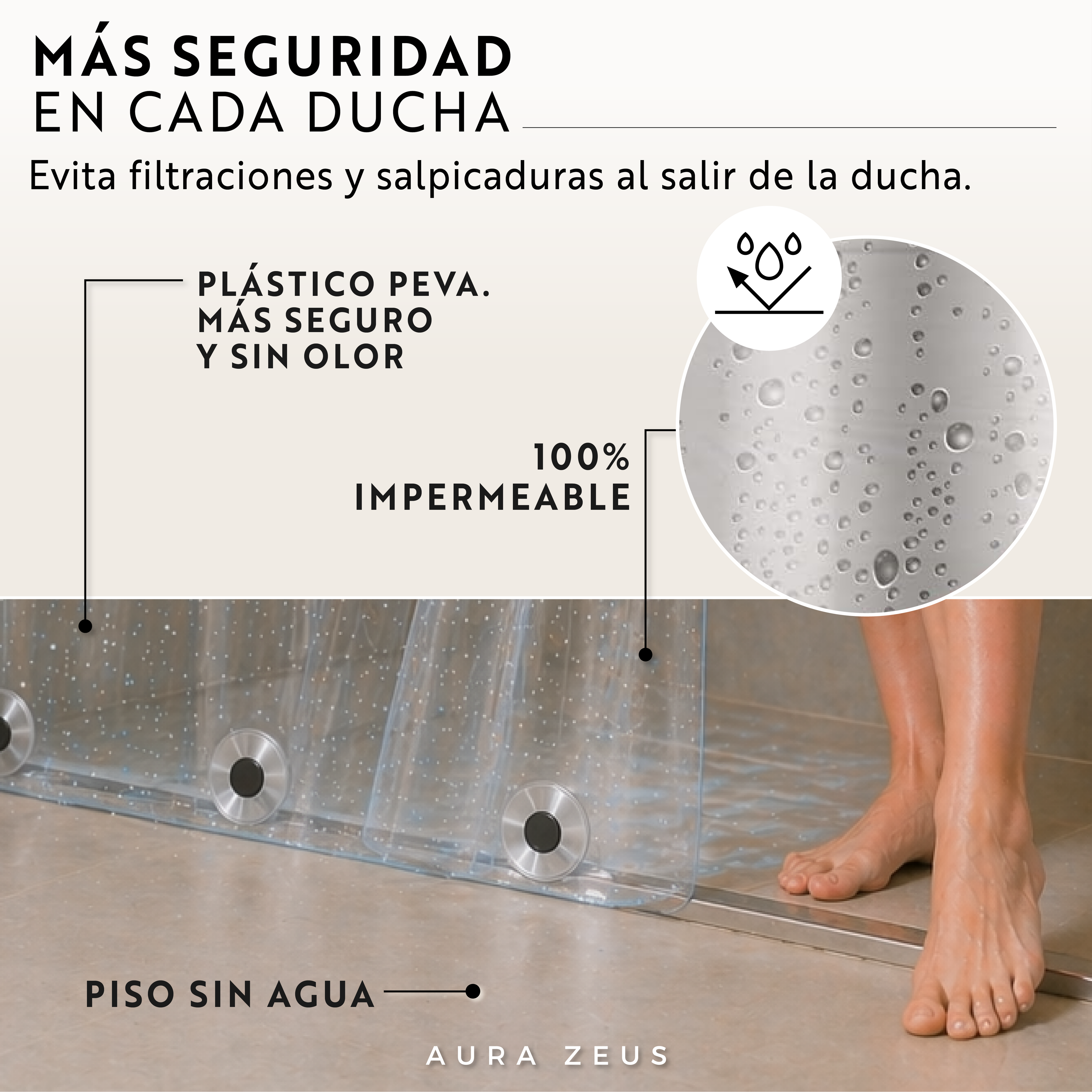 Forro Cortina Baño Ducha Con Iman