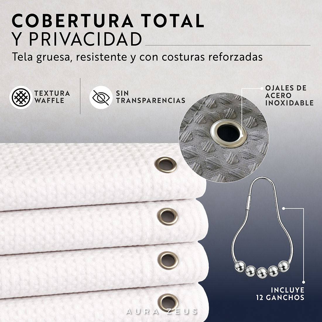 Cortina De Baño Zebra