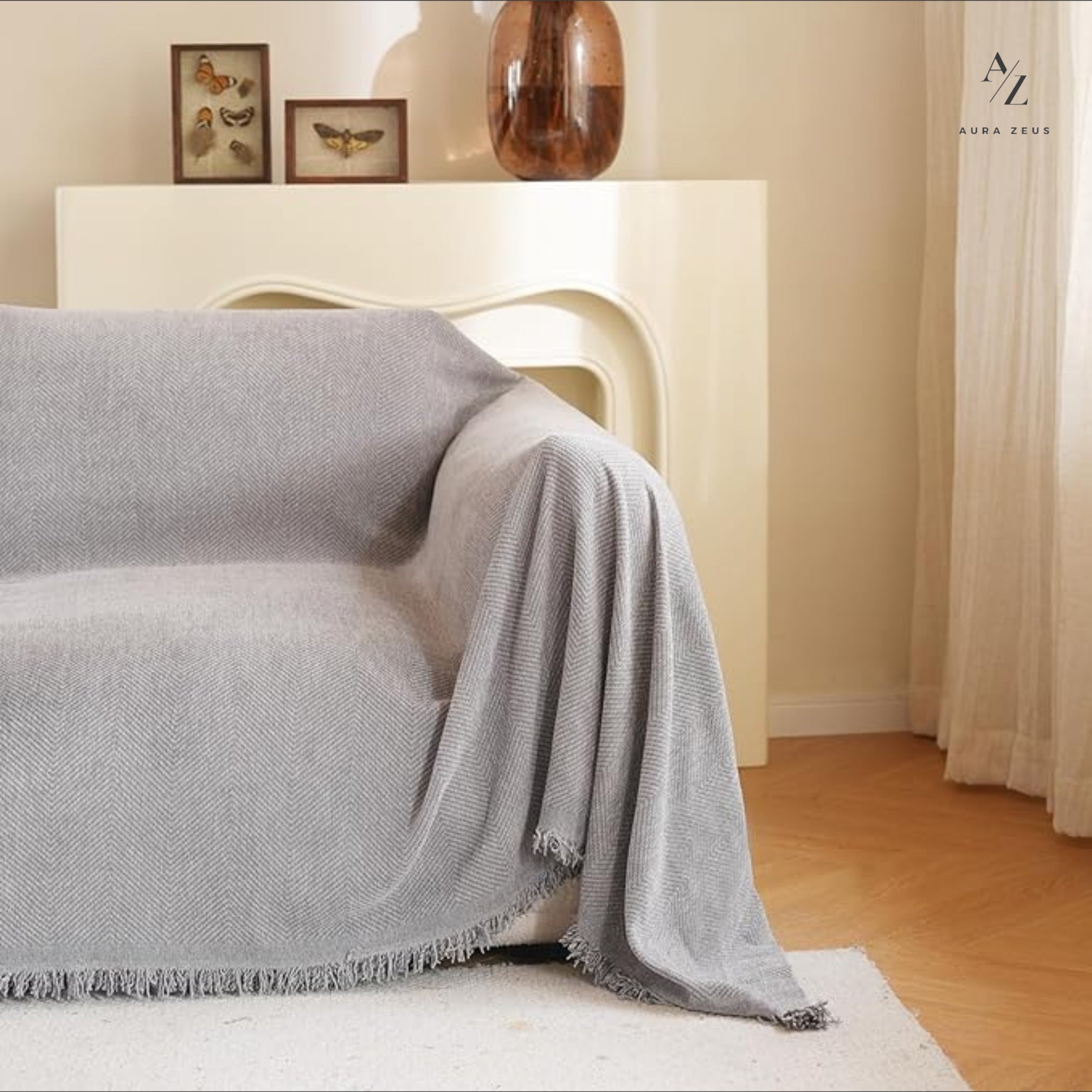 Funda De Sillon Chenilla 2 Cuerpos